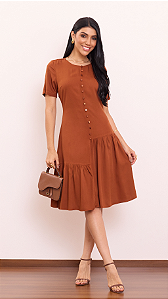 Vestido Larissa em Viscose Puro Sharmy