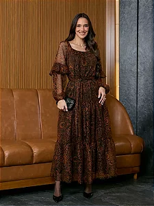 Vestido Milene em estampa Tata Martello