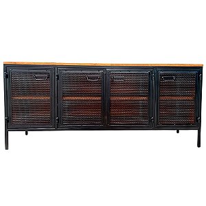 Rack com 4 Portas de Chapas Perfuradas