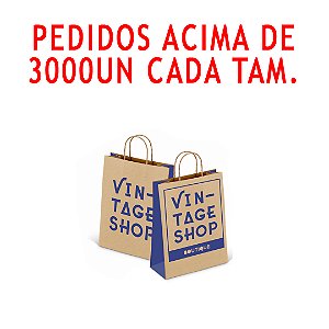 Sacolas Papel Kraft Personalizada Com Sua Logo P M G GG
