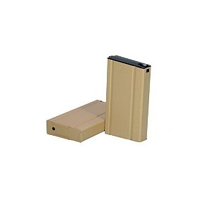 MAGAZINE/CARREGADOR ARES PARA AEG SCAR 180 ROUNDS TAN 009-DE