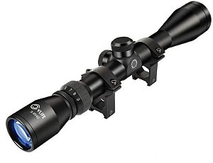 Luneta 3-9x40 R4 Rifle Scope c/ Mount p/ Trilho 22mm