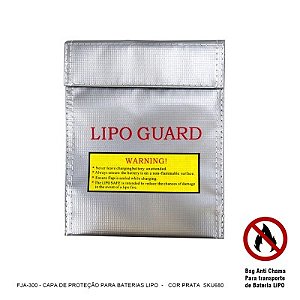CAPA PROTETORA FJA-300 PRATA PARA BATERIAS LIPO