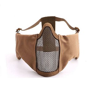 Máscara Airsoft Mod. Confort c/ Proteção Orelha - TAN
