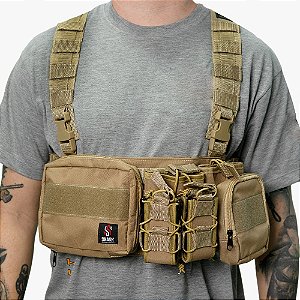 COLETE CHEST RIG MODULAR TAN - SHARK