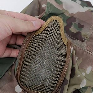 Balaclava Microfibra c/ Prot. UV e Tela de Proteção -MULTICAM