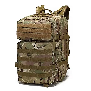 MOCHILA TÁTICA BOLSO VELCRO REFORÇADA 50 LITROS -MULTICAM