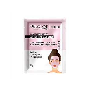 Sache Mascara Facial Peel Off Rosa Antioleosidade Dia  - Max Love