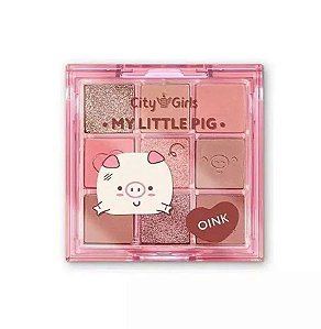 Paleta de sombra My little pig 9 cores A - CIty Girls