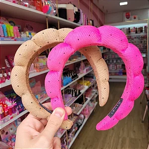 tiara de nuvem com bolinhas cores variadas- vivai