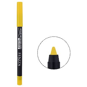 Lápis Colorido Delineador Para Olhos à Prova D'água Fenzza Amarelo