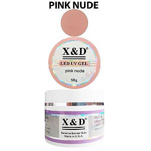 Gel Para Alongamento de Unhas Pink Nude X&D