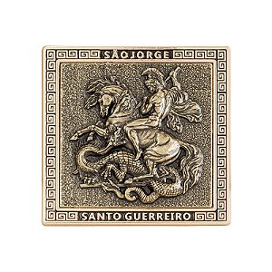 Adorno de Mesa de Metal São Jorge Santo Guerreiro  8cm