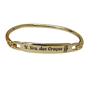 Pulseira Nossa Senhora das Gracas Dourada