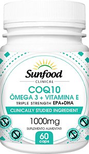 Coq10 Ômega 3 + Vitamina E 60 Caps Sunfood