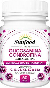 Glucosamina Condroitina Sunfood 60 Caps.