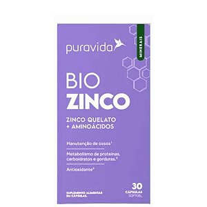 Bio Zinco Quelato + Aminoacidos L-cisteina, Glicina 30 Caps