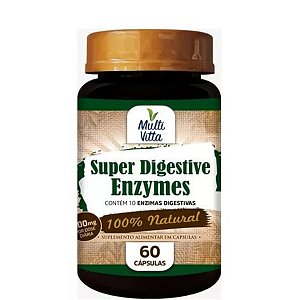 Super Digestive Enzymes 60 Cáps- MULTIVITTA