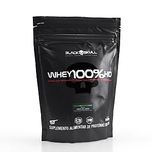 Whey 100% HD Refil 900 gramas sabor Torta de Limão Black Skull
