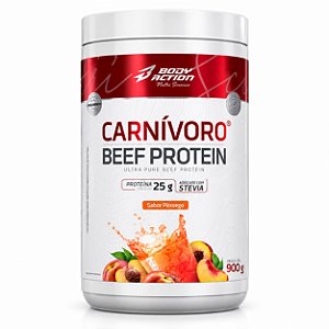 Carnívoro Beef Protein sabor Pessego  900g Bodyaction