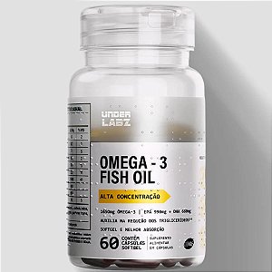 Omega 3 Fish Oil  60 Caps Selo Ifos  Under labz
