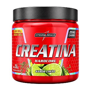 Creatina Hardcore 350g  Limao Zero Carbo Integralmedica