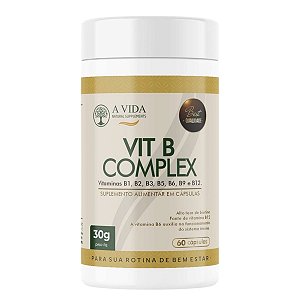 Complex B 60 caps A Vida Natural Supplements