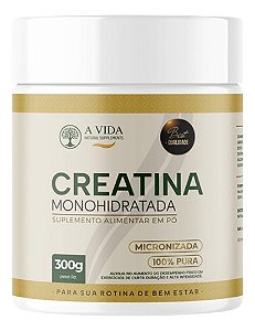 Creatina Monohidratada Micronizada 300g  A Vida Natural Supplements