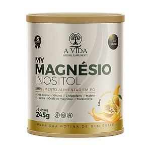 My Magnésio Inositol 245g A Vida Natural Supplements Maracujá