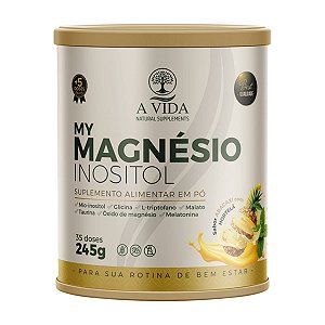 My Magnésio Inositol A Vida Natural Supplements 245g Abacaxi Com Hortelã