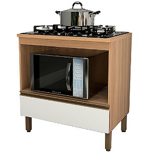 BALCAO TELASUL MACADAMIA 80CM P/ COOKTOP 1 GVT