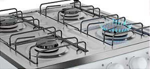 Fogão Mueller 4 bocas Branco Acendimento Manual MFI4BA