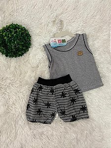 CONJUNTINHO MASCULINO CINZA