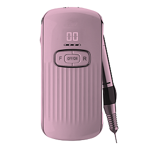 Lixadeira Elétrica Motor Portátil Sem fio D&Z 106 35.000 RPM bivolt Rosa