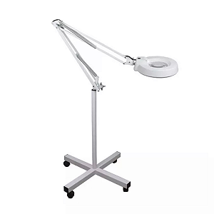 Luminária Lupa 5x 120 Leds Tripé Articulado Profissional Estética