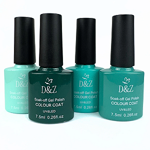 Esmalte em Gel 7,5ml Paleta Tons de Verde D&Z