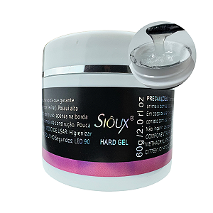 Gel Hard Sioux Clear Shine 60g Para Alongamento de Unhas