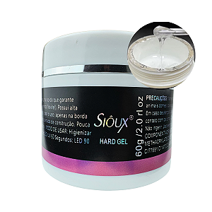 Gel Hard Sioux Clear 60g Para Alongamento de Unhas