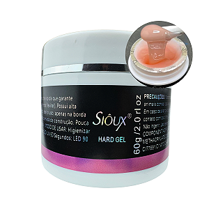 Gel Hard Sioux Control Nude 60g Para Alongamento de Unhas