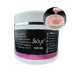 Gel Hard Sioux Silk Nude 60g Para Alongamento de Unhas