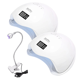 Kit Secagem Gel 2 Cabines Sun 5 + Lanterna Clip UV