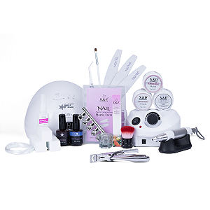 Kit Alongamento Profissional Unha Gel Mold F1 Motor 50.000RPM