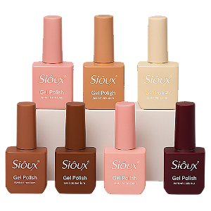 Coleção Sioux Explorer Esmaltes em Gel UV Nudes e Terrosos 15ml