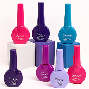 Esmalte em Gel Sioux 12ml Luxo Tons de Rosa e Lilás
