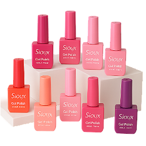 Coleção Sioux Explorer Esmaltes em Gel UV Rosas 15ml