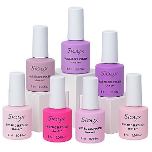 Esmaltes em Gel UV LED Sioux Tons de Rosa Coleção D Jelly – 8ml