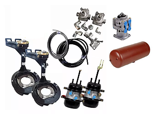 Kit Transformação Freio A Ar Mb 709 Antiga Não Auxiliada Ar