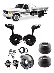Kit Transformação Freio A Ar F4000 + Tambores + Válvulas
