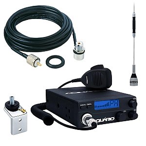 KIT Rádio Px 40 Canais Am Homologado Rp-40 com suporte e antena