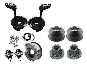 Kit Transformação Freio Ar Mb 608 + Cubos E Tambores